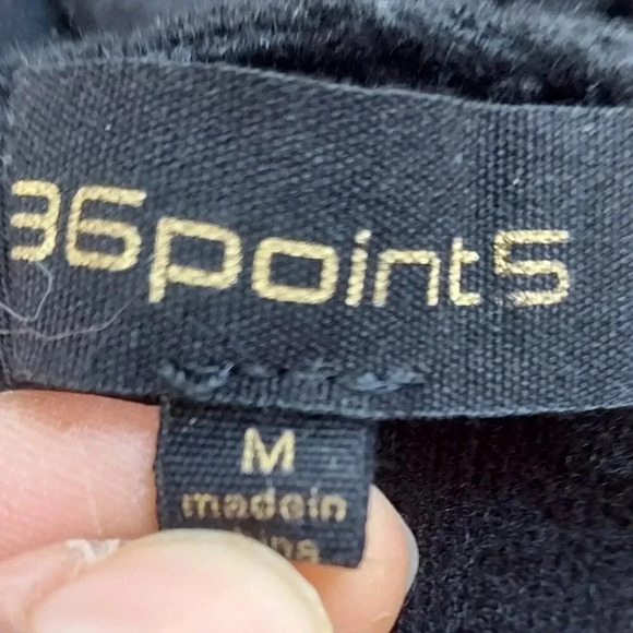 36Point5 Sweater Y2K Size Medium Black/Grey - Picture 6 of 16